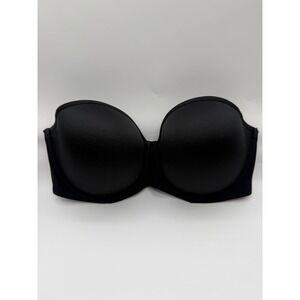 ThirdLove Strapless Bra Women 40D Black Classic Microfiber‎ Underwire Gripper